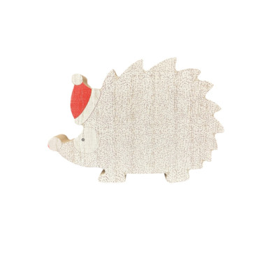 HERISSON EN BOIS AVEC BONNET