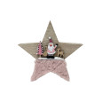 ETOILE EN BOIS AVEC DECOR PERE