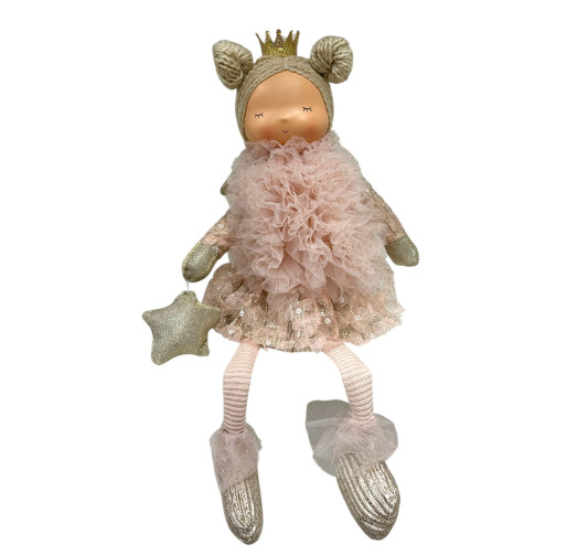 FILLE PRINCESSE ASSISE ETOILE