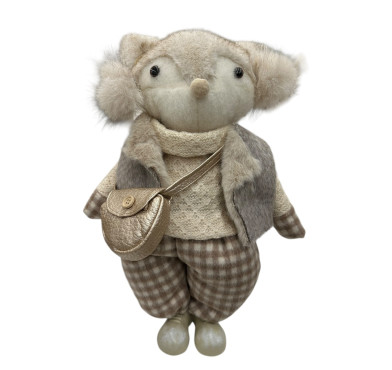 RENARD GARCON DEBOUT AVEC SAC