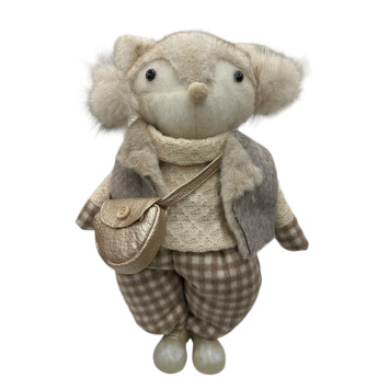 RENARD GARCON DEBOUT AVEC SAC