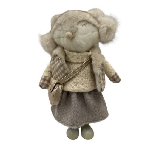 RENARD FILLE DEBOUT AVEC SAC