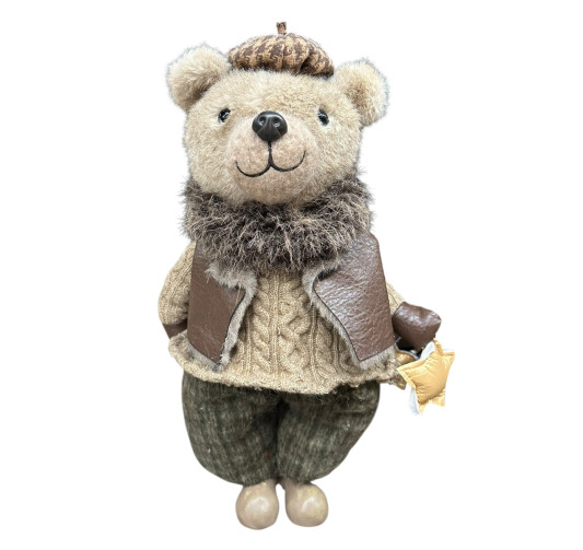 OURS GARCON DEBOUT AVEC SAC