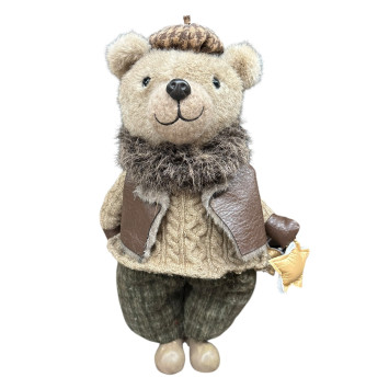 OURS GARCON DEBOUT AVEC SAC