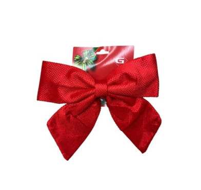 GROS NOEUD ROUGE 28X33CM