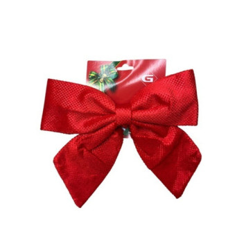 GROS NOEUD ROUGE 28X33CM