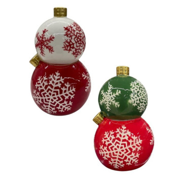 BOULE DE NOEL DECOREE NEIGE