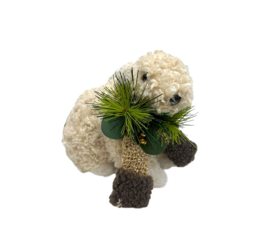 OURS ASSIS AVEC ECHARPE