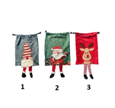 SAC EN VELOURS ROUGE AVEC CERF︱Lory