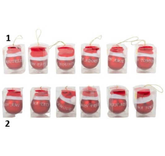 BOULE DE NOEL EN PVC AVEC