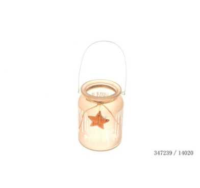 PHOTOPHORE DECOR FORET H.15CM