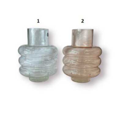 VASE EN VERRE D.18XH.23CM