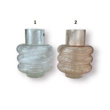 VASE EN VERRE D.18XH.23CM