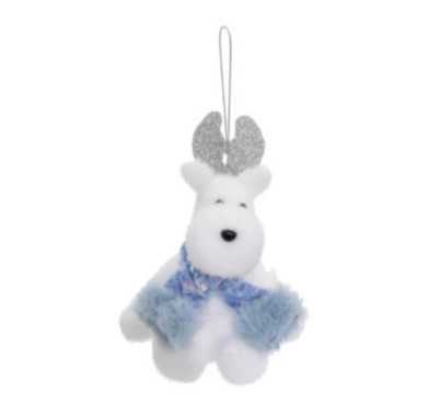 DECORATION DE NOEL RENNE BLANC