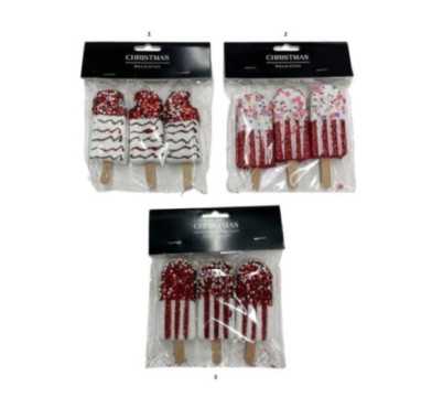 LOT DE 3 GLACES DECORATIVES