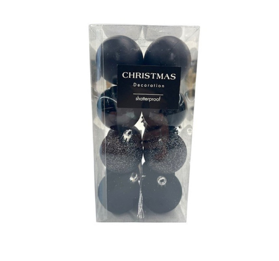 BOITE DE 16 BOULES DE NOEL