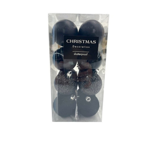 BOITE DE 16 BOULES DE NOEL