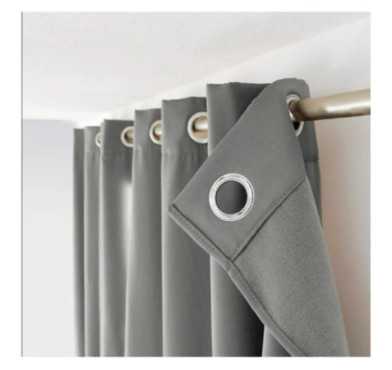 RIDEAU GRIS 135X180CM