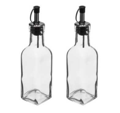 SET DE 2 BOUTEILLES EN VERRE