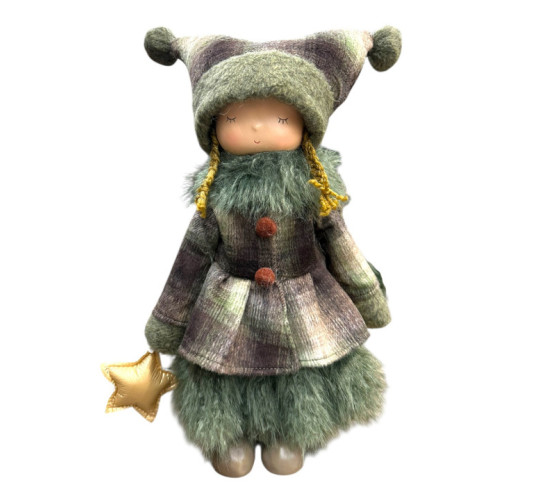 FILLE DEBOUT AVEC ETOILE