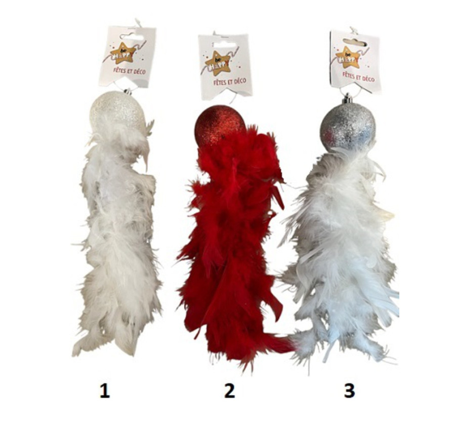 BOULE PLUME PAILLETEE A