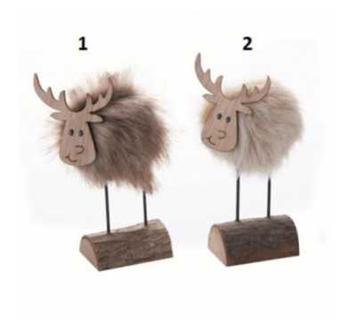 CERF SUR SOCLE BOIS AVEC CORPS