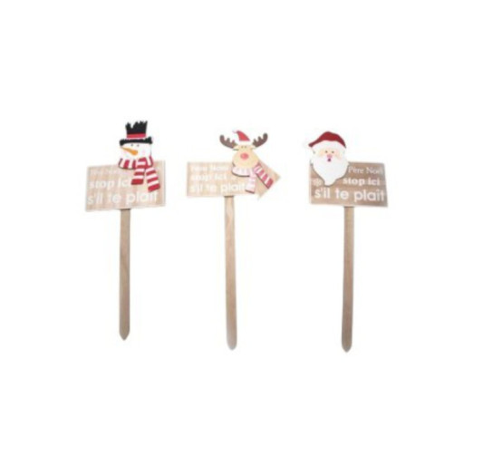 PANCARTE DE NOEL EN BOIS SUR