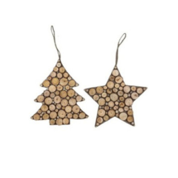 SUSPENSION EN RODIN DE BOIS