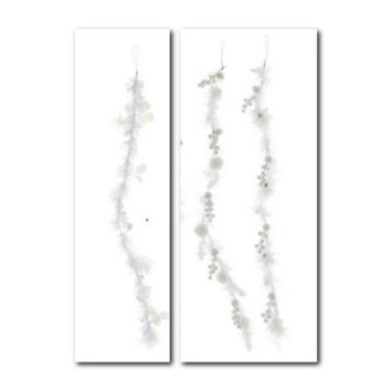 SUSPENSION FEUILLAGE BLANC