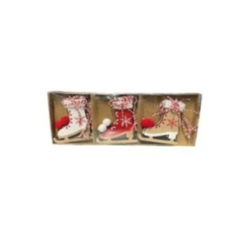 BOITE DE 6 SKIS EN BOIS