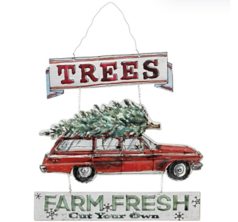 PANCARTE EN METAL A SUSPENDRE