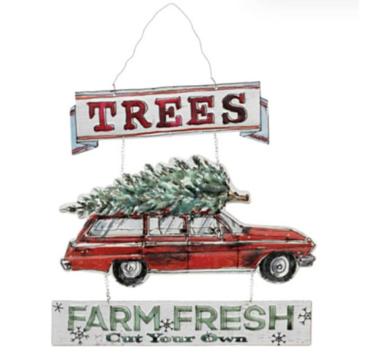 PANCARTE EN METAL A SUSPENDRE