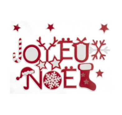 STICKER FLOQUE JOYEUX NOEL