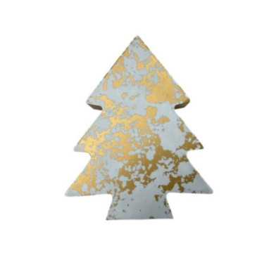 SAPIN EN BOIS PEINT ECLATS