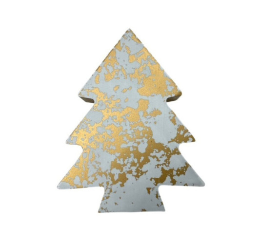 SAPIN EN BOIS PEINT ECLATS