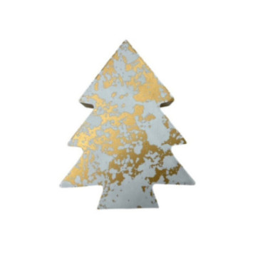 SAPIN EN BOIS PEINT ECLATS