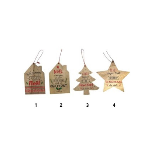 DECO EN BOIS CITATION DE NOEL