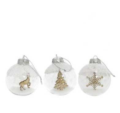 BOULE DE NOEL TRANSPARENTE