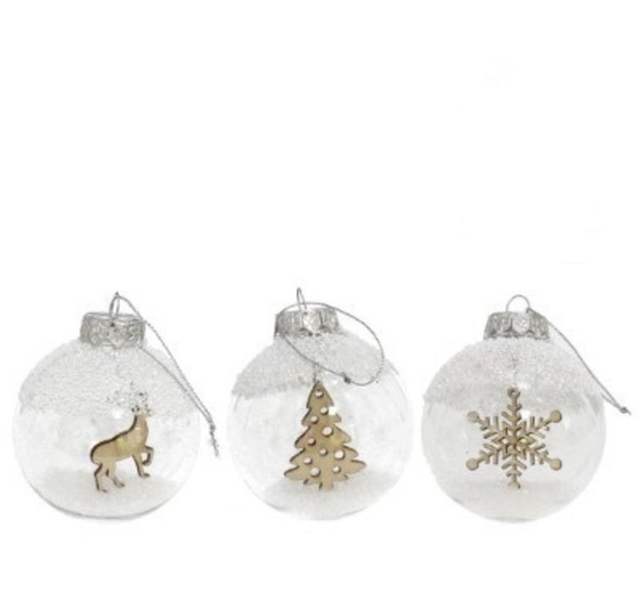 BOULE DE NOEL TRANSPARENTE