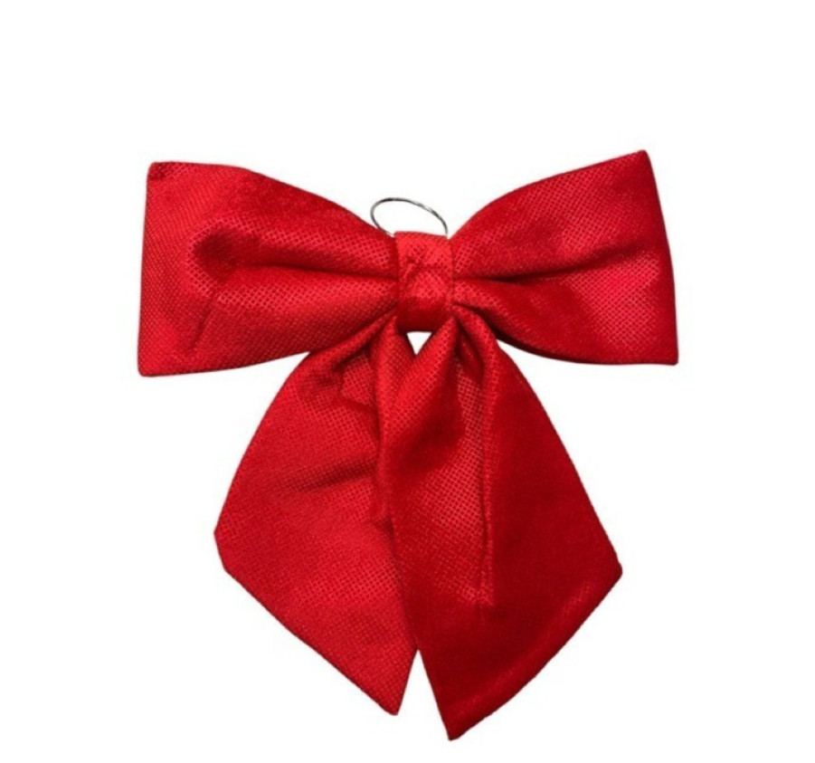 GROS NOEUD ROUGE 44X54CM