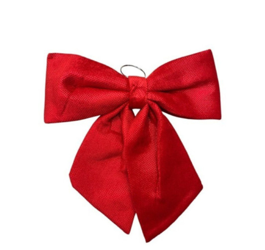 GROS NOEUD ROUGE 44X54CM