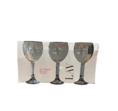COFFRET DE 6 VERRES A EAU SUR
