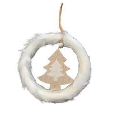 SAPIN A SUSPENDRE EFFET BOIS