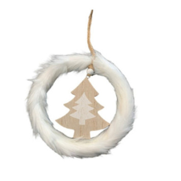 SAPIN A SUSPENDRE EFFET BOIS