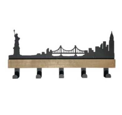 PORTE MANTEAU EN METAL NOIR