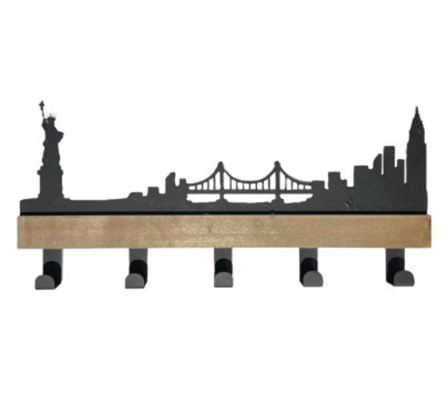 PORTE MANTEAU EN METAL NOIR