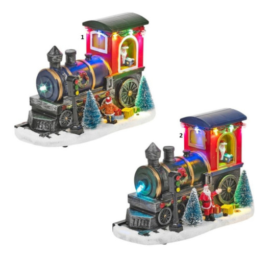 TRAIN DE NOEL 22X13CM