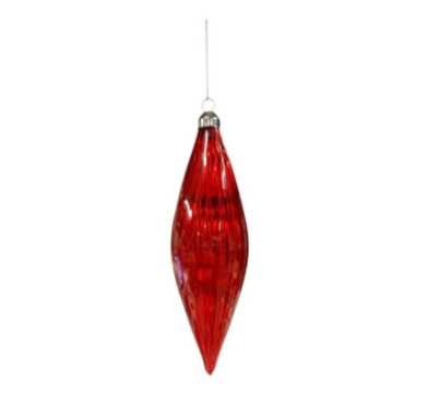 BOULE DE NOEL GLACON ROUGE