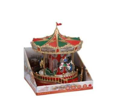 SCENE DE NOEL CAROUSEL LED