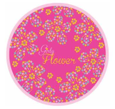 ASSIETTE CARTON - GIRLY FLOWER